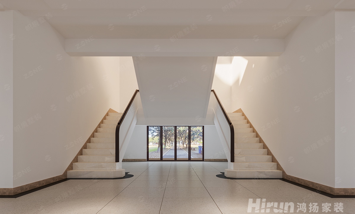 農業大學第一教學樓5600㎡復合寫意寫字樓 裝修案例效果圖-6