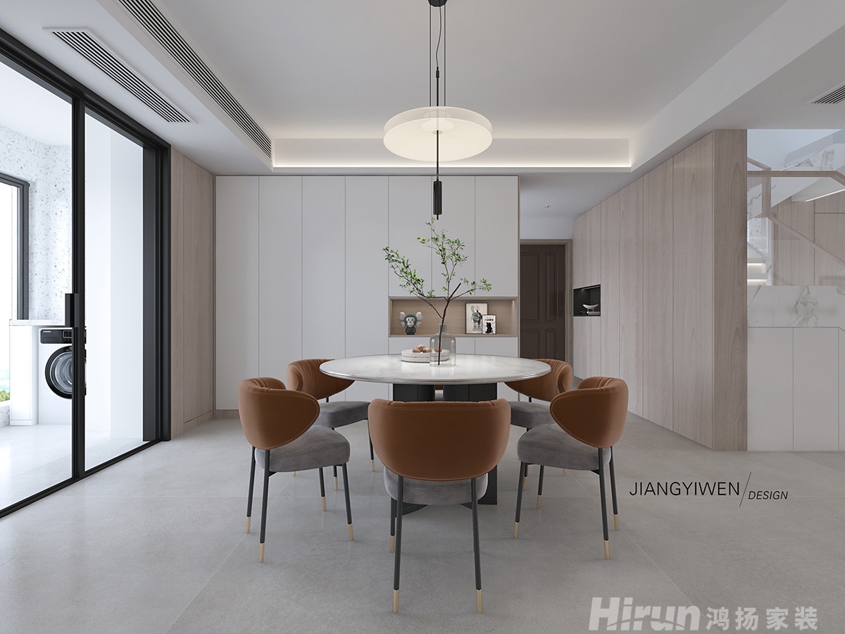 潤和谷山郡220㎡北歐之光復(fù)式 裝修案例效果圖-3