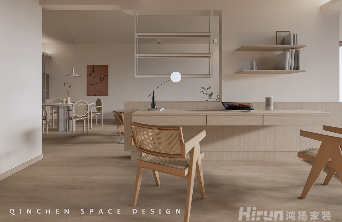 潤和湘江天地200㎡北歐之光復式 裝修案例效果圖-8