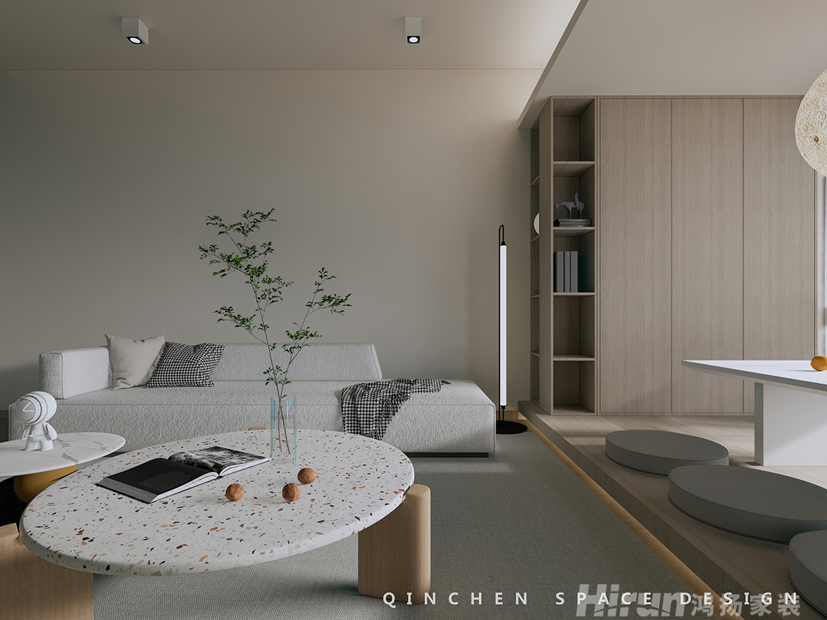 潤和湘江天地200㎡北歐之光復式 裝修案例效果圖-7