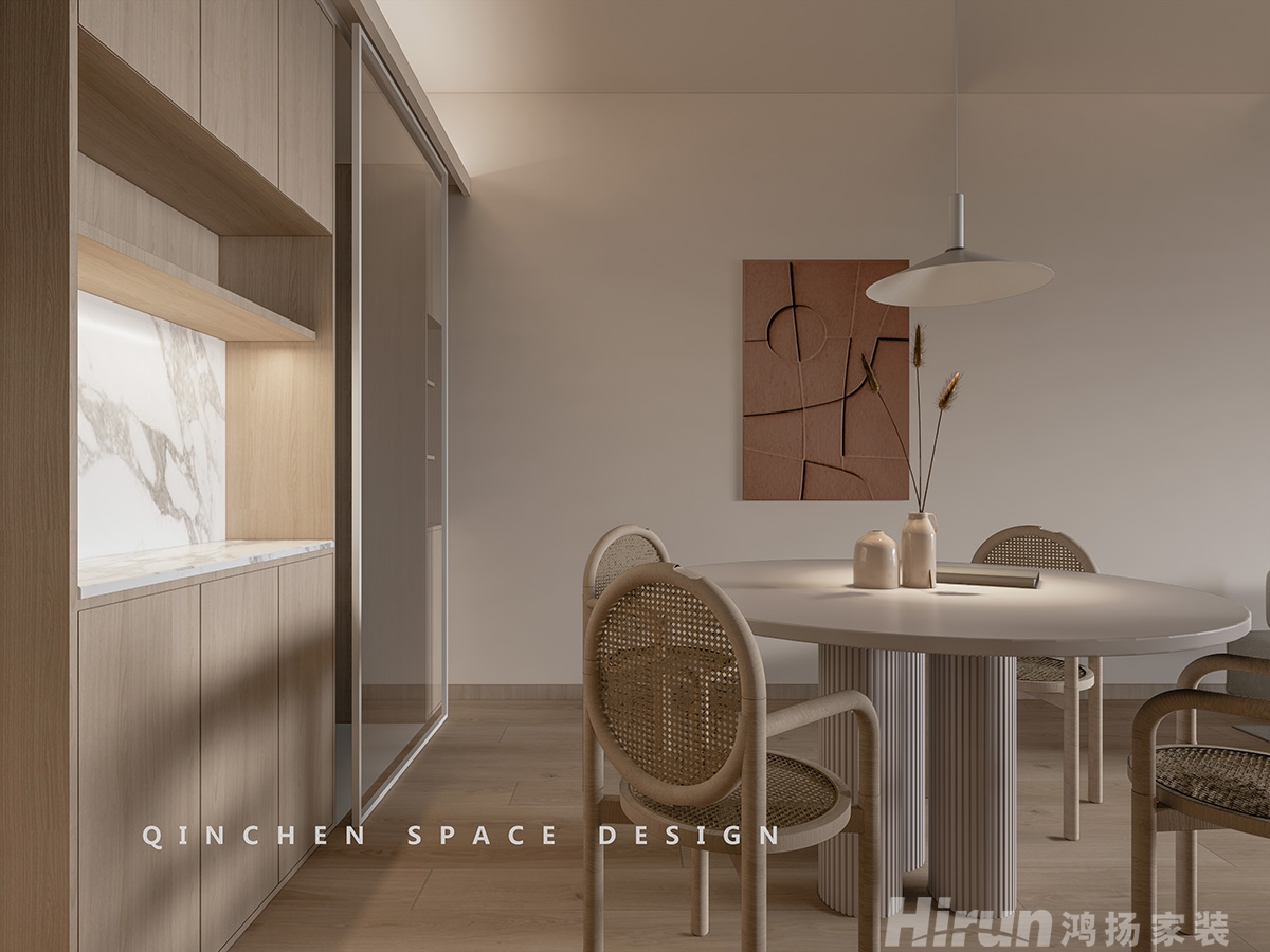 潤和湘江天地200㎡北歐之光復式 裝修案例效果圖-2