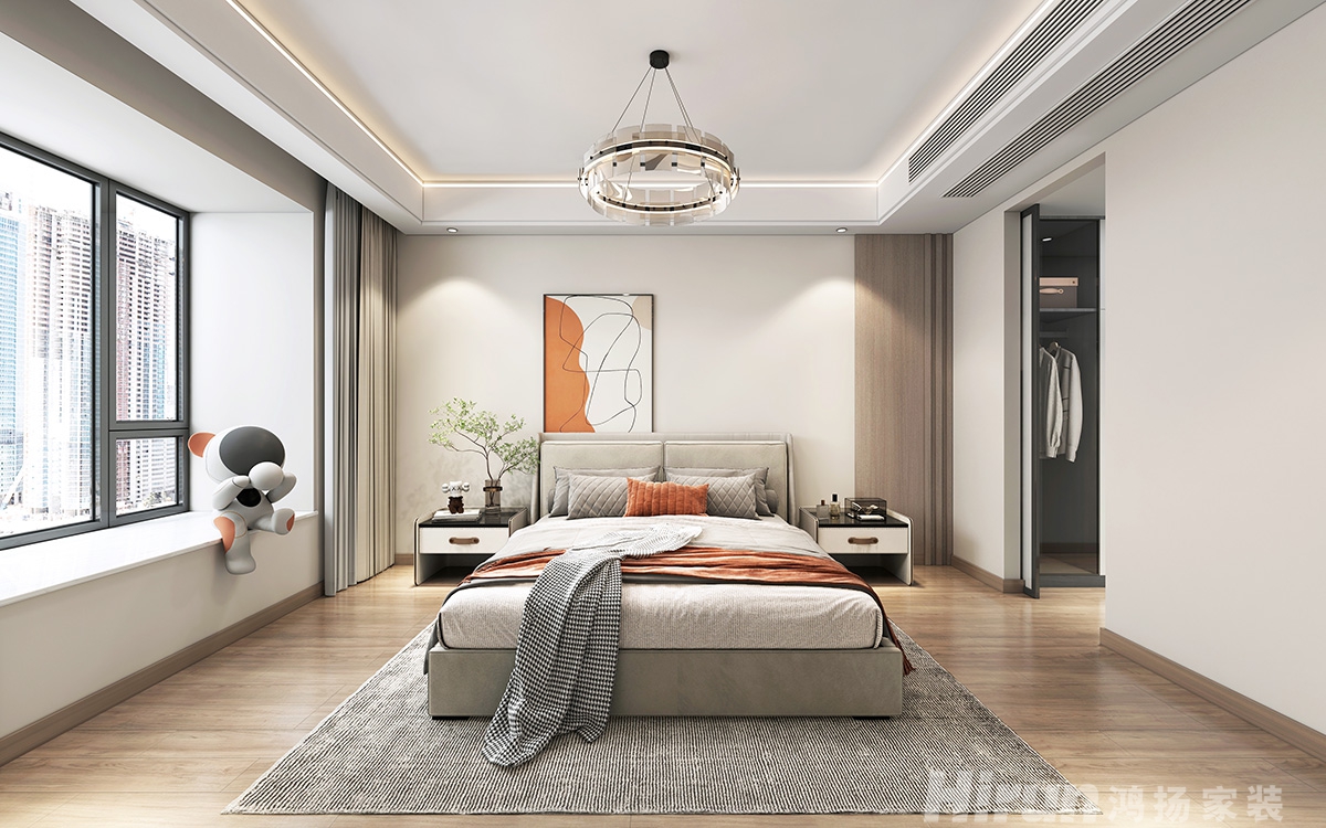 碧桂園城央一品120㎡雅致現代三居室 裝修案例效果圖-1