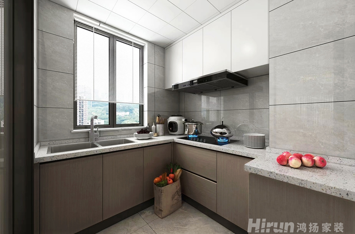 碧桂園城央一品120㎡雅致現代三居室 裝修案例效果圖-2