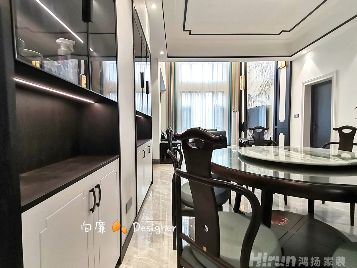 綠田自建房280㎡復(fù)合寫意別墅 裝修案例實景圖-1