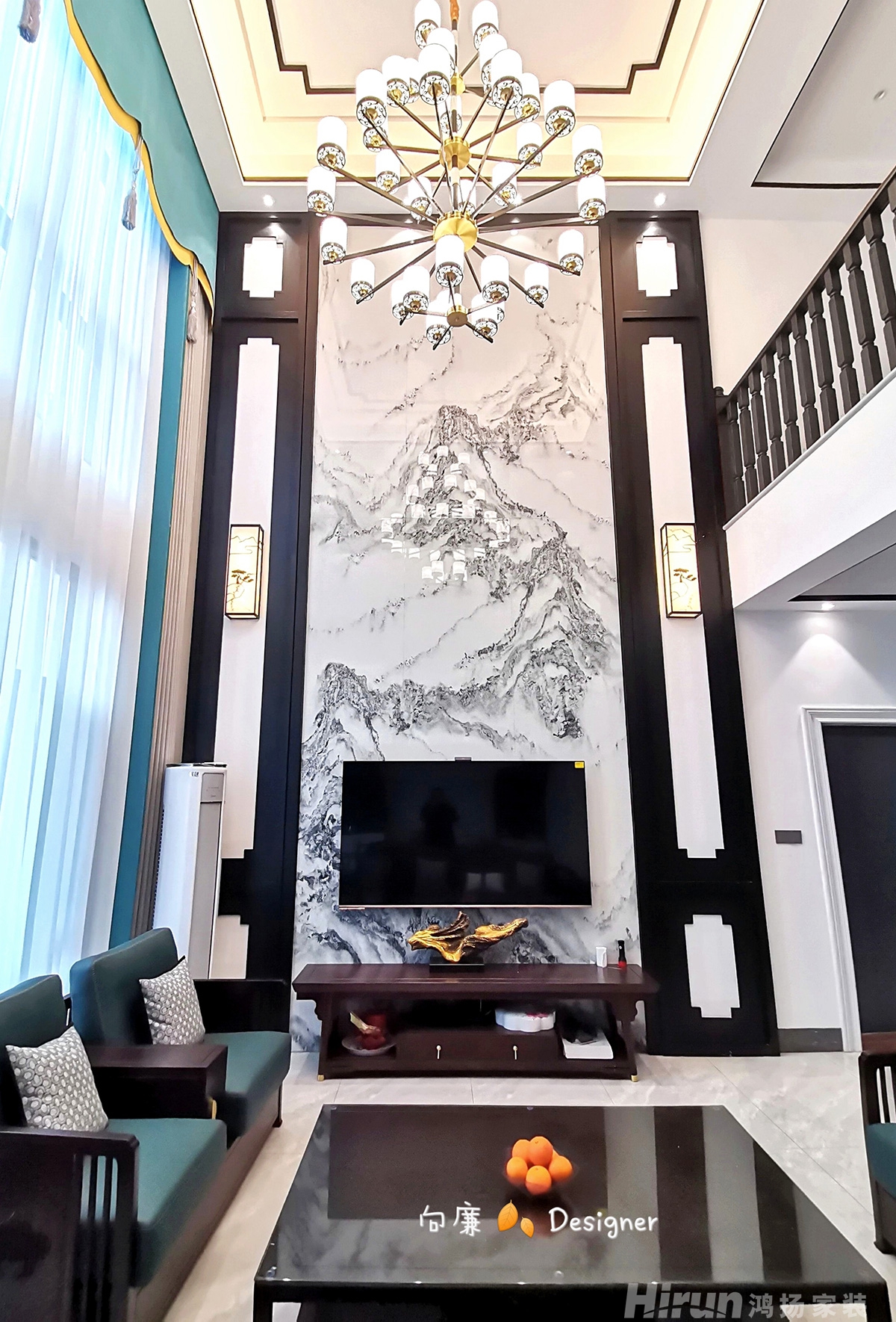 綠田自建房280㎡復(fù)合寫意別墅 裝修案例實景圖-8