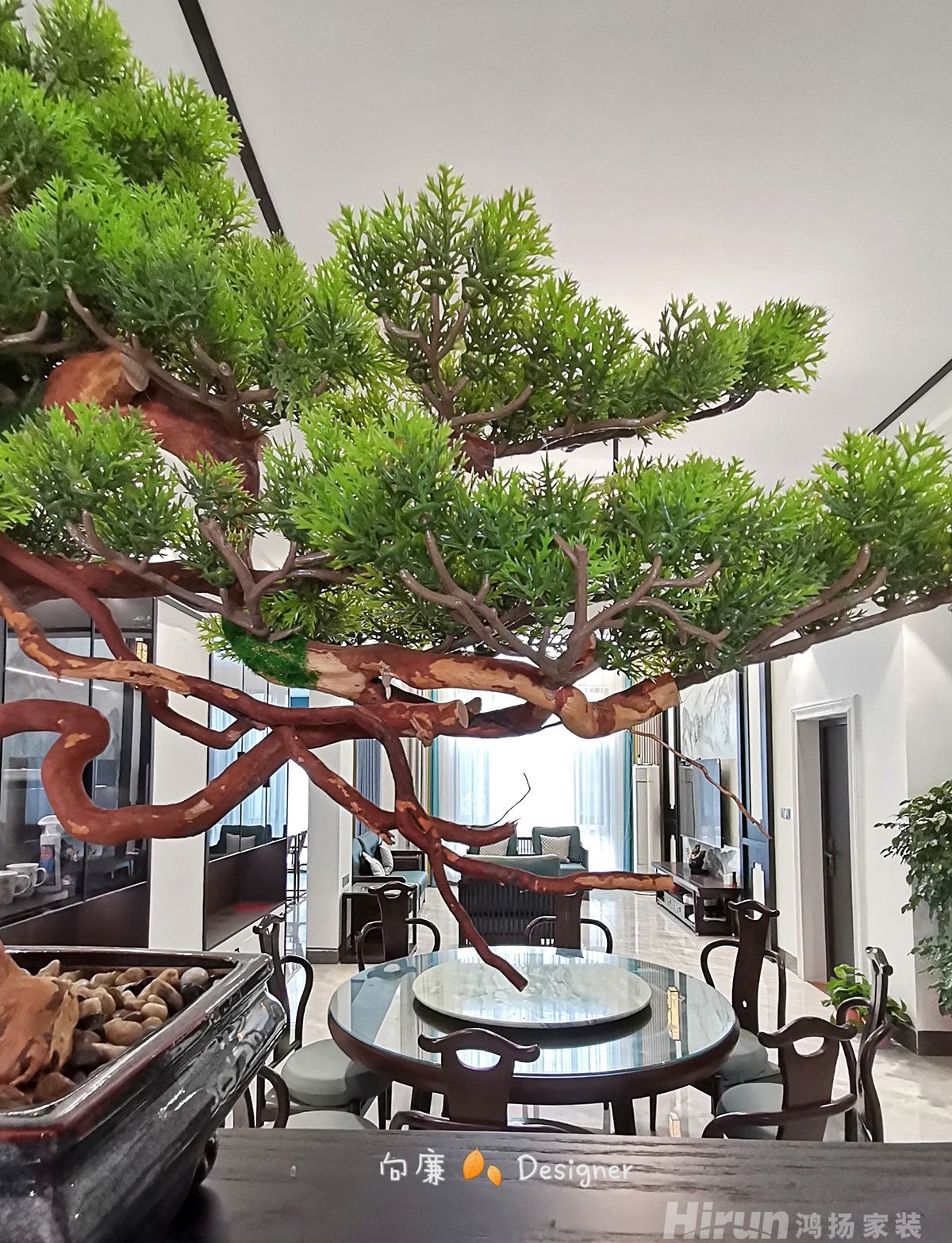 綠田自建房280㎡復(fù)合寫意別墅 裝修案例實景圖-7