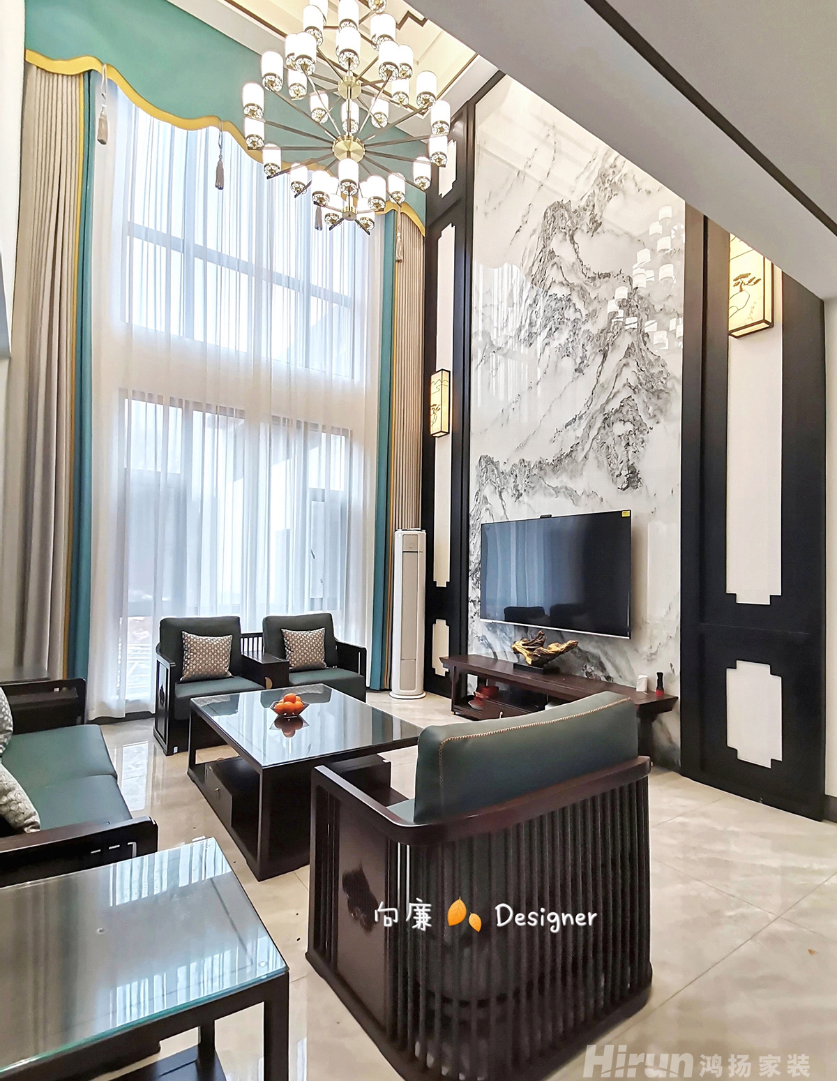 綠田自建房280㎡復(fù)合寫意別墅 裝修案例實景圖-5