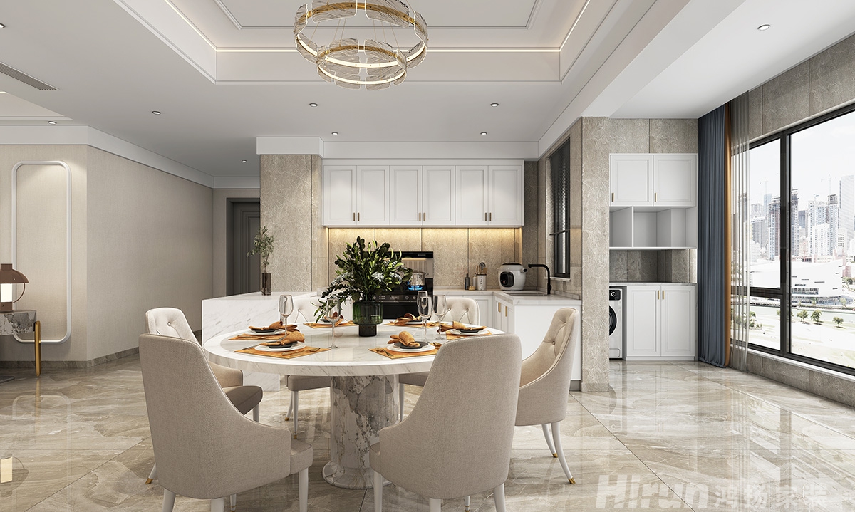 旭日丹城170㎡輕歐簡美大平層 裝修案例實景圖-9