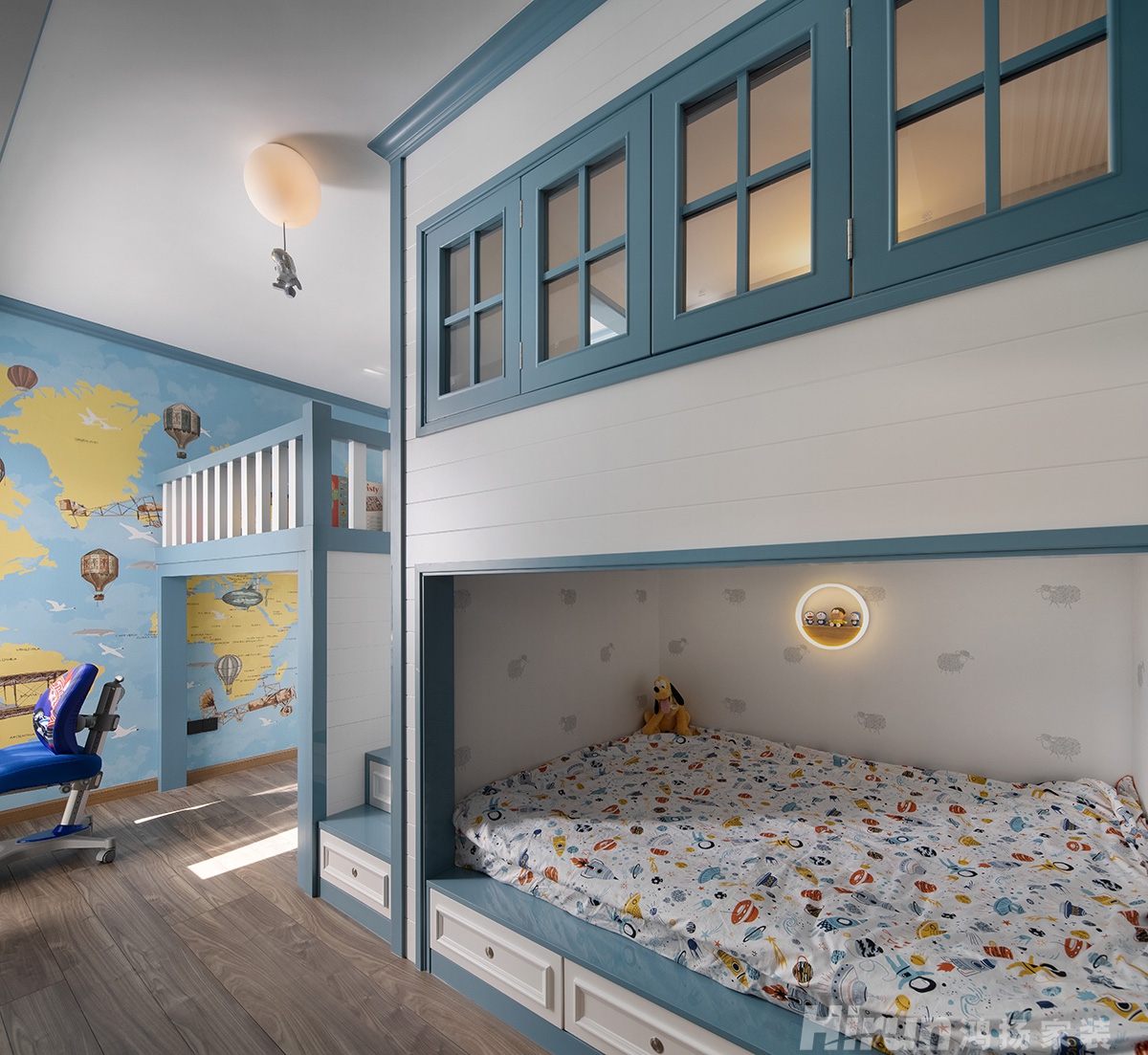 八方小區142㎡北歐之光三居室 裝修案例實景圖-8