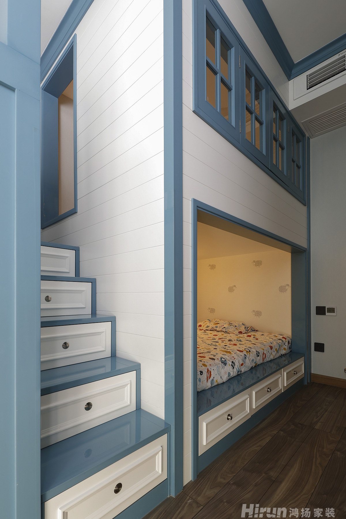 八方小區142㎡北歐之光三居室 裝修案例實景圖-10