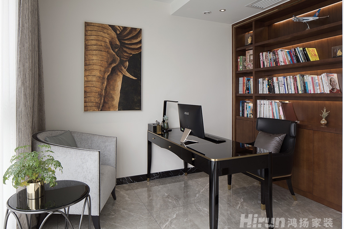 中建江山壹號198㎡新裝飾主義三居室 裝修案例實景圖-8