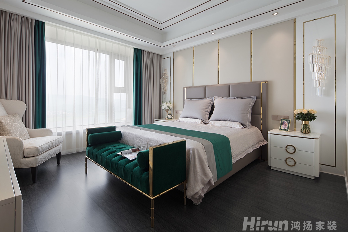 中建江山壹號198㎡新裝飾主義三居室 裝修案例實景圖-12