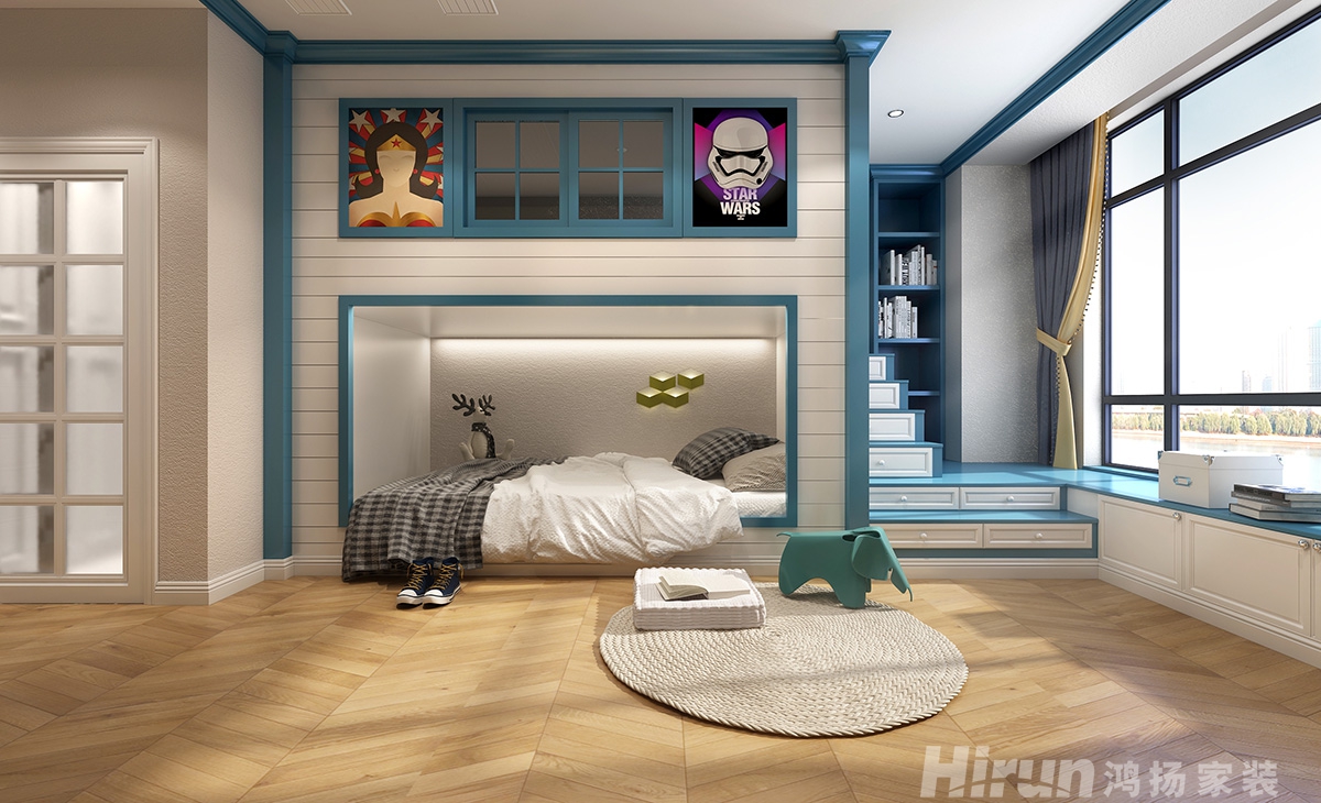 中海天鑒400㎡新裝飾主義別墅 裝修案例效果圖-6