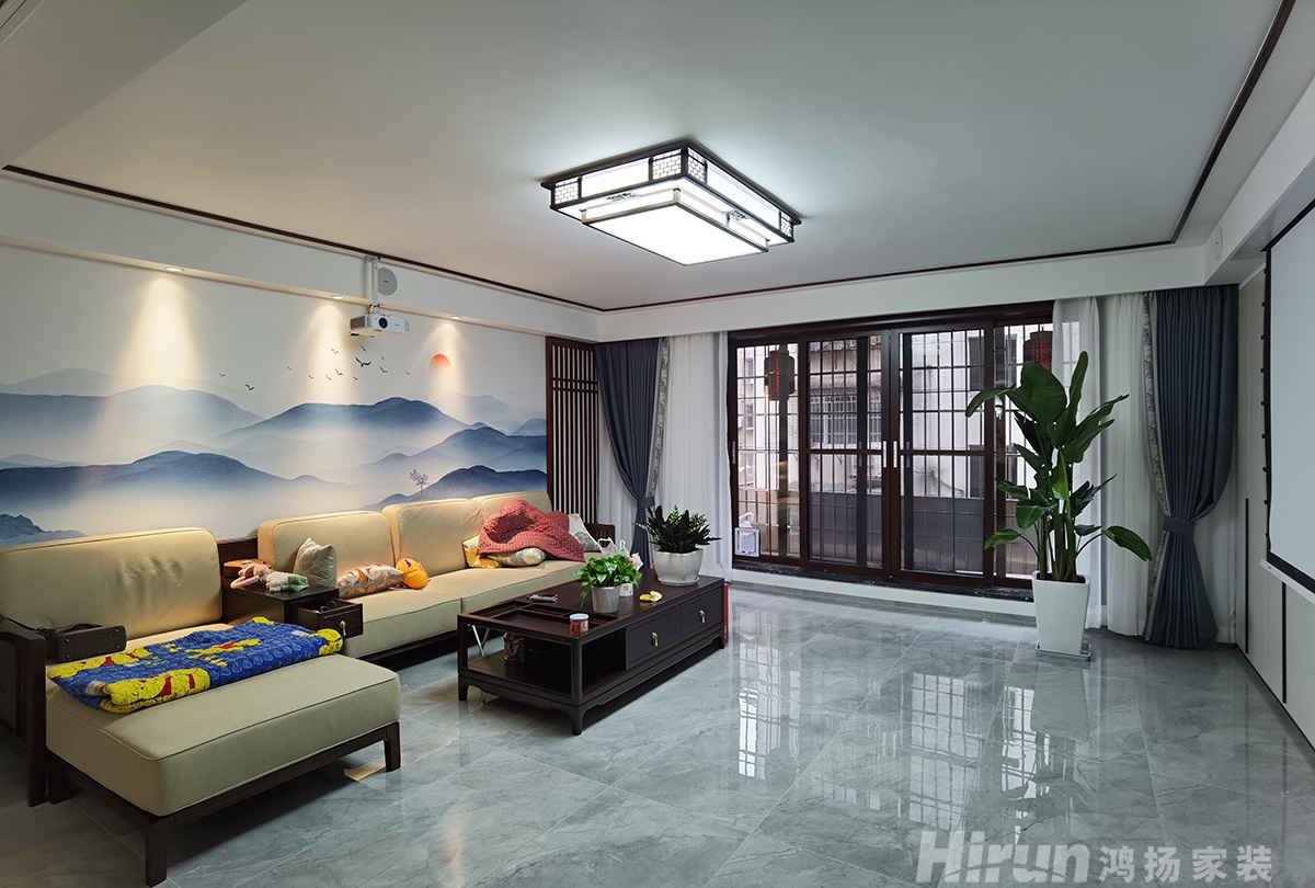 金泰小區(qū)145㎡復(fù)合寫(xiě)意四居室 裝修案例實(shí)景圖-2