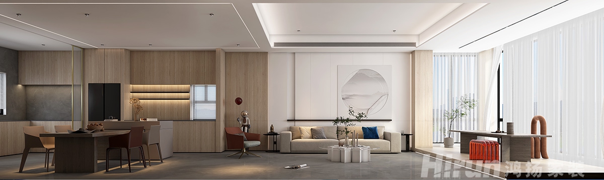 中交中央公園270㎡北歐之光別墅 裝修案例效果圖-8