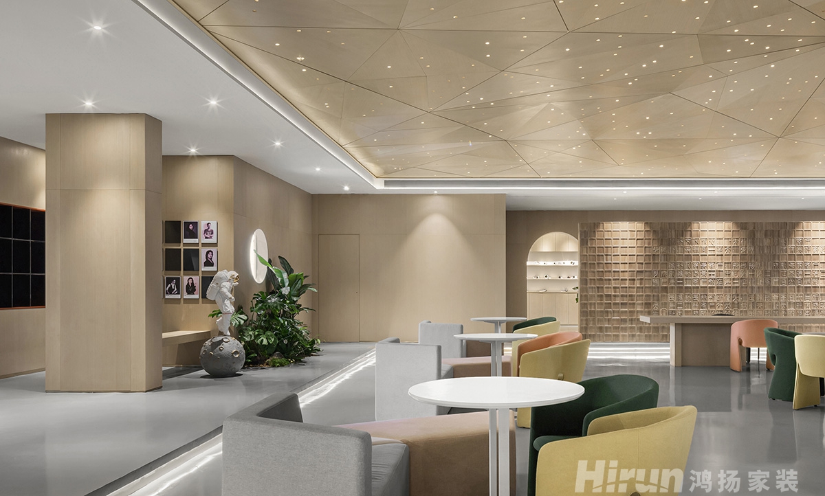 接待大廳500㎡優雅繽紛寫字樓 裝修案例實景圖-7