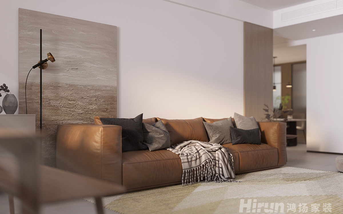 楚才閣140㎡雅致現代三居室 裝修案例效果圖-5