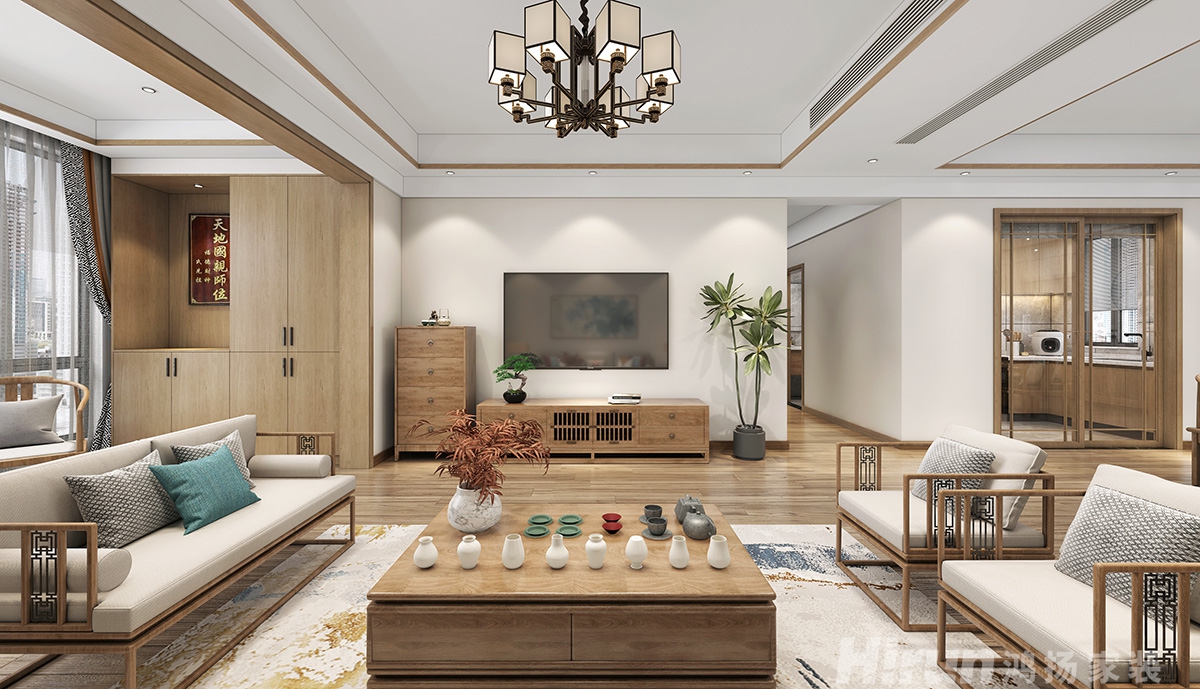 旭日丹城160㎡復合寫意四居室 裝修案例效果圖-4