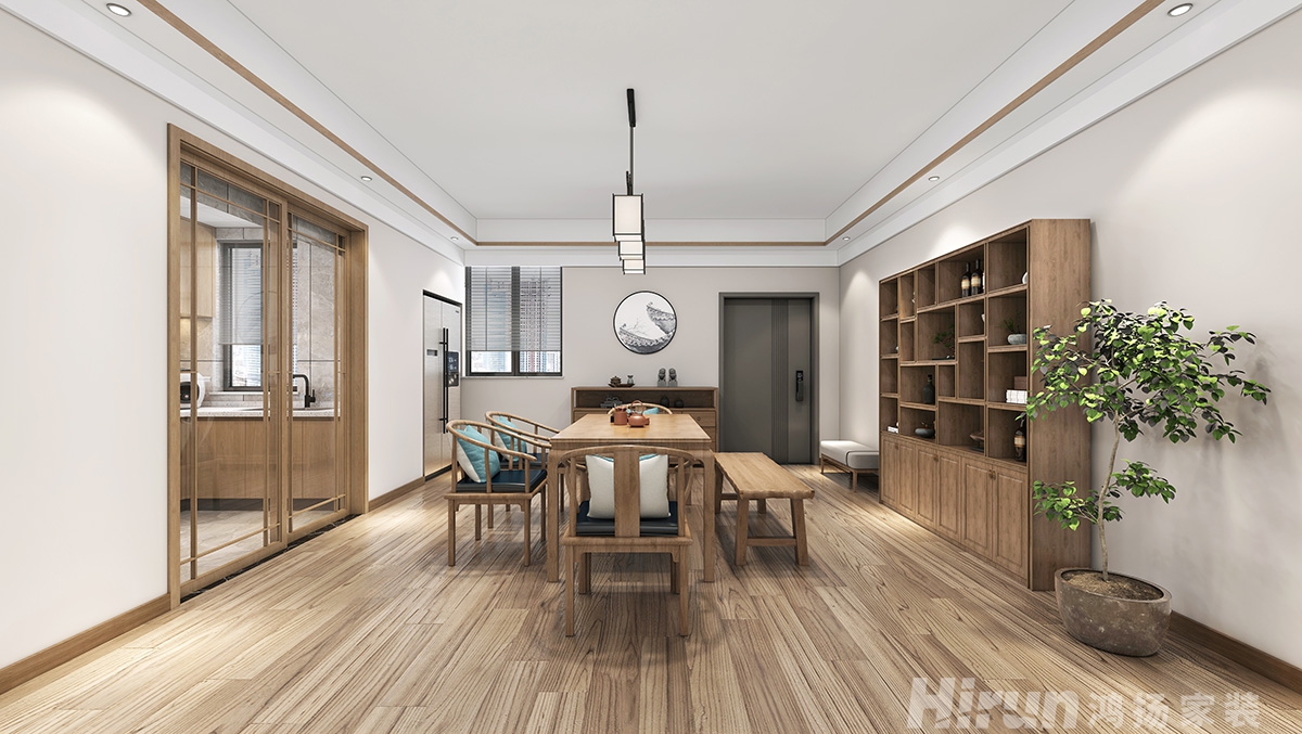 旭日丹城160㎡復合寫意四居室 裝修案例效果圖-1