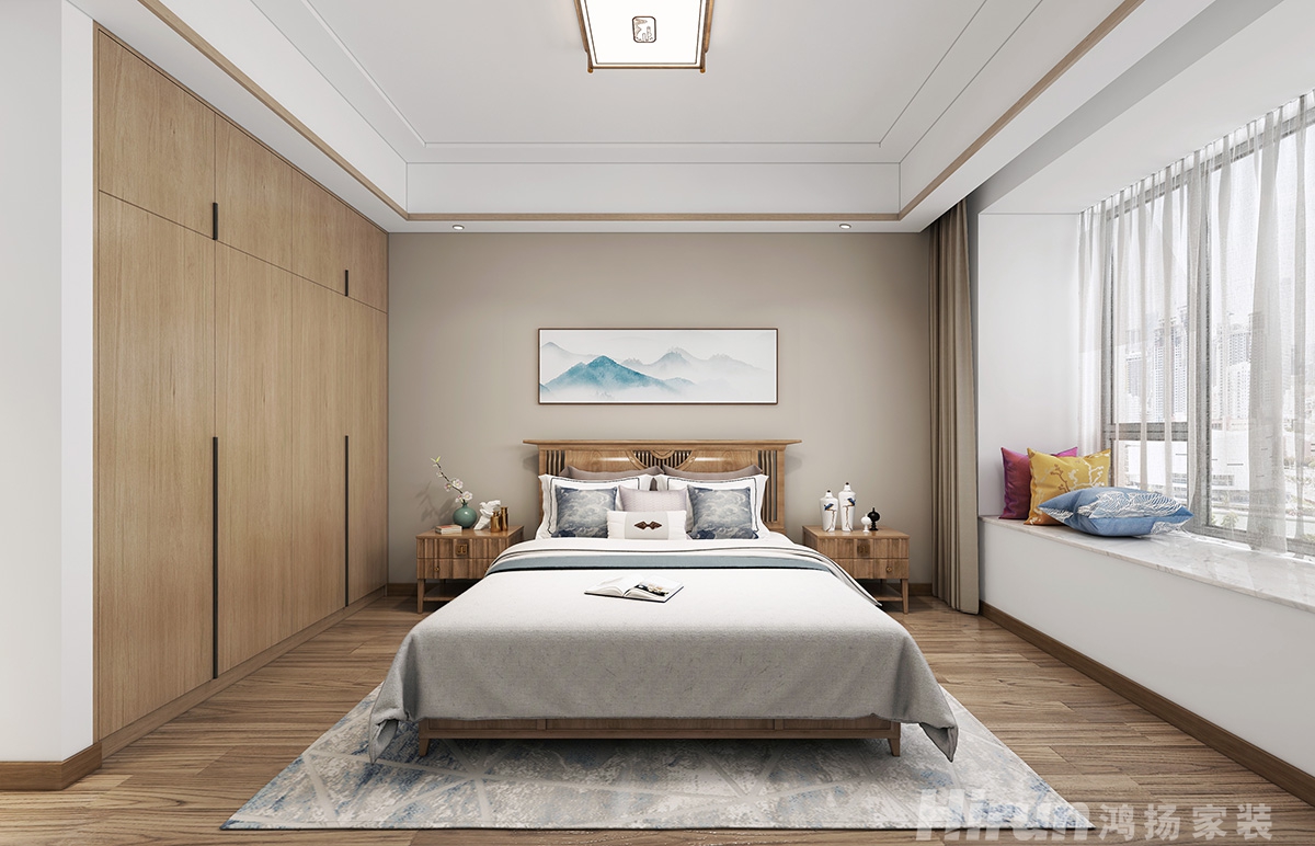 旭日丹城160㎡復合寫意四居室 裝修案例效果圖-2