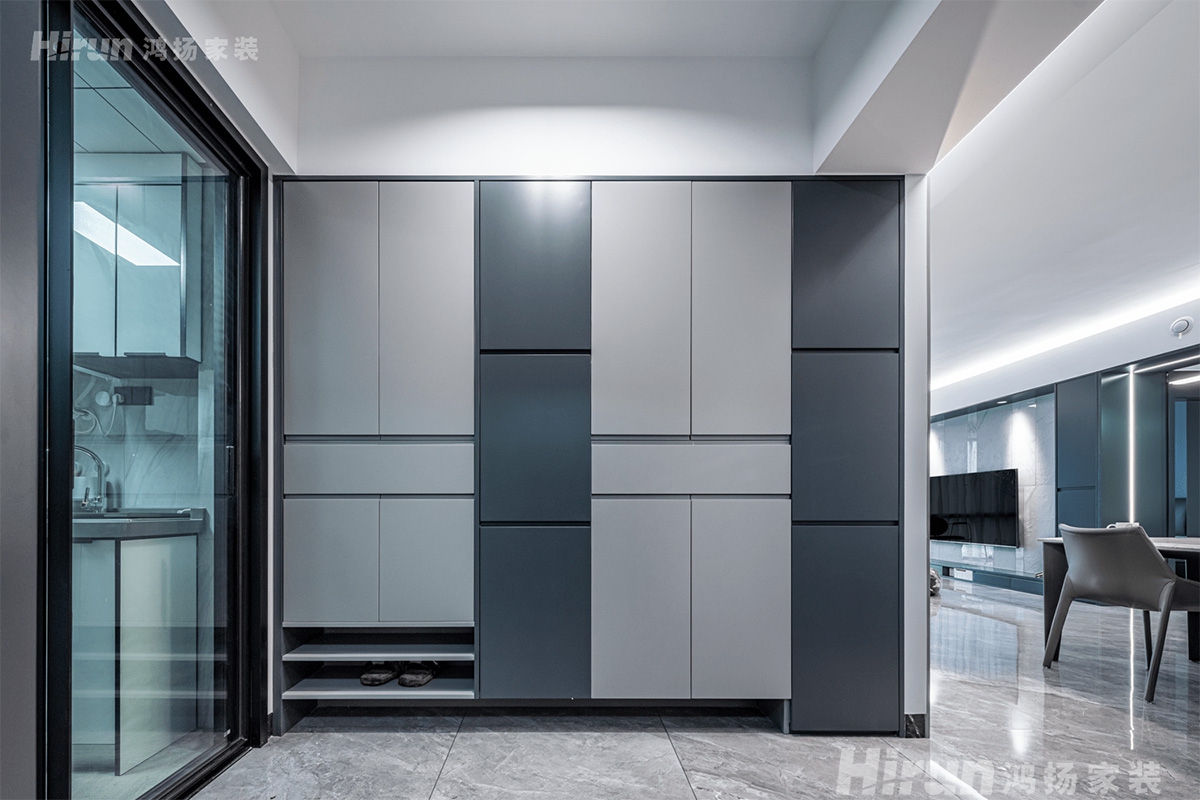 八方小區120㎡雅致現代三居室 裝修案例實景圖-5