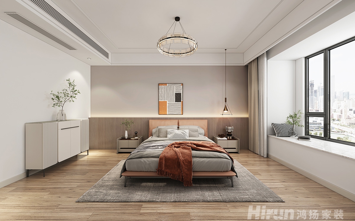 碧桂園城央一品180㎡新裝飾主義四居室 裝修案例效果圖-2