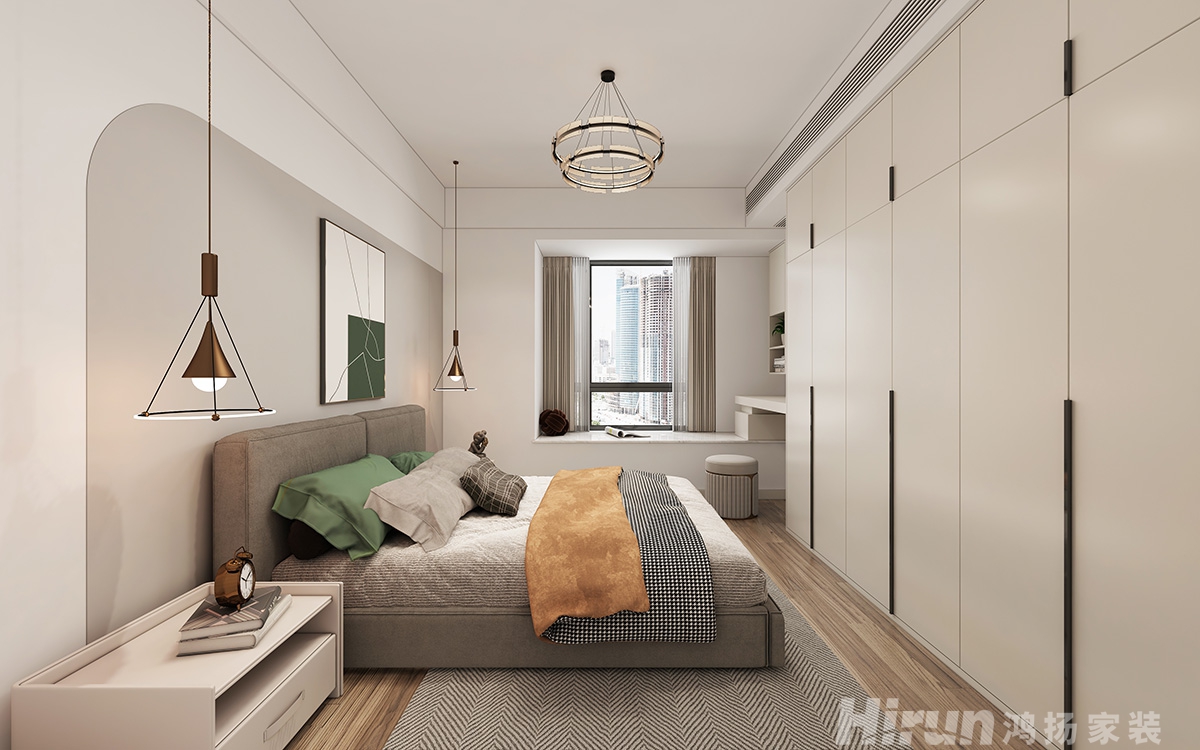 碧桂園城央一品180㎡新裝飾主義四居室 裝修案例效果圖-4