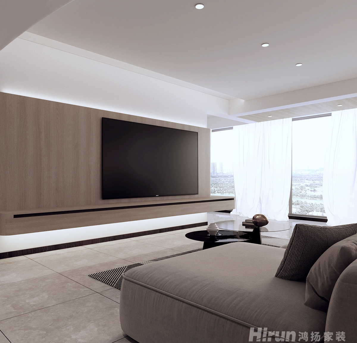 林業局單位房140㎡三居室 裝修案例效果圖-5