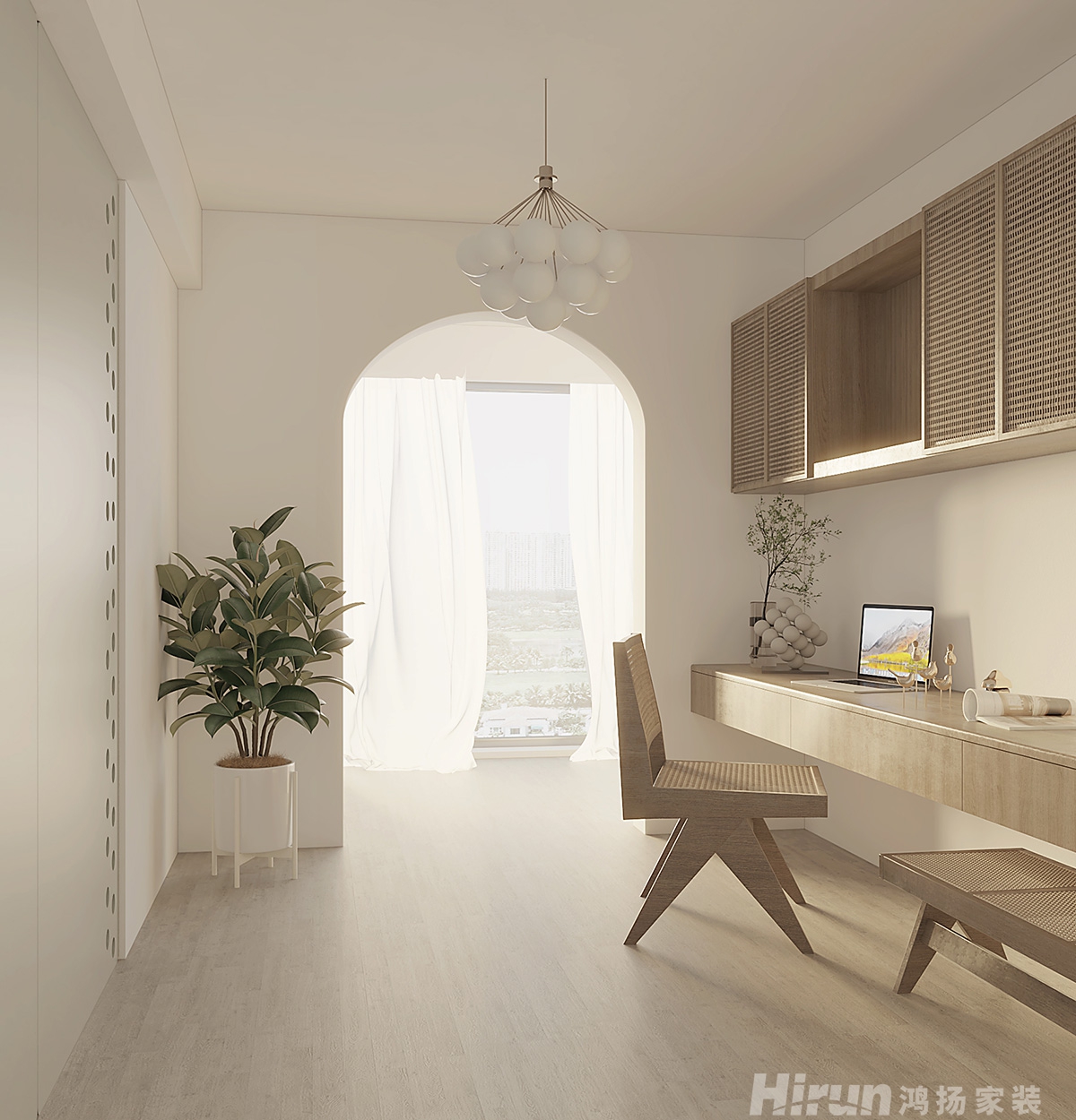 林業局單位房140㎡三居室 裝修案例效果圖-6