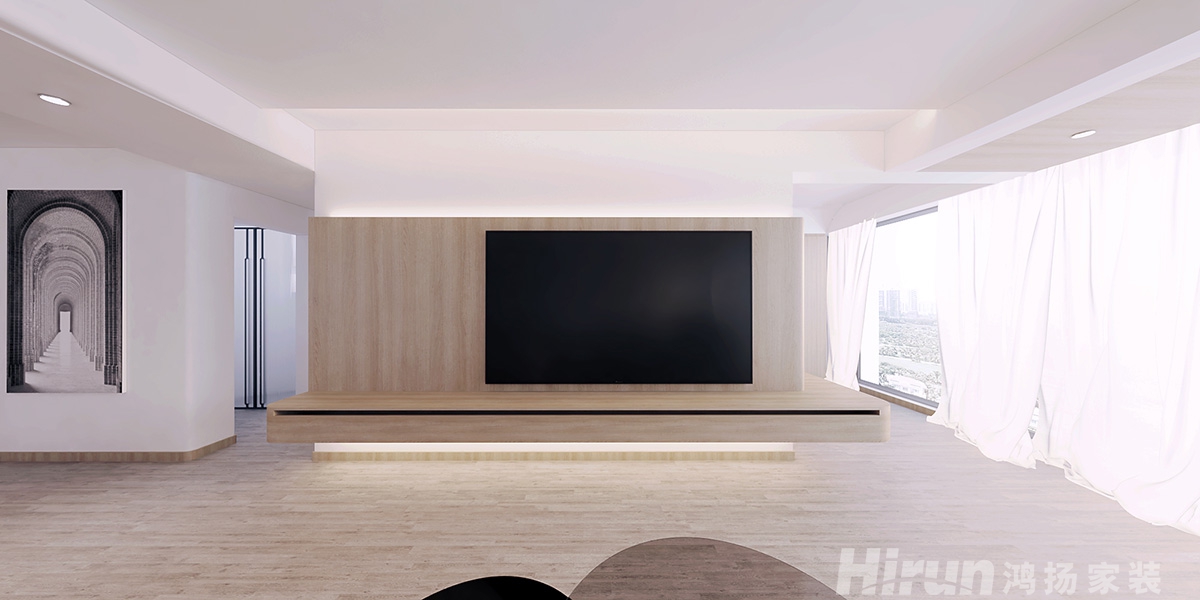 林業局單位房140㎡三居室 裝修案例效果圖-1