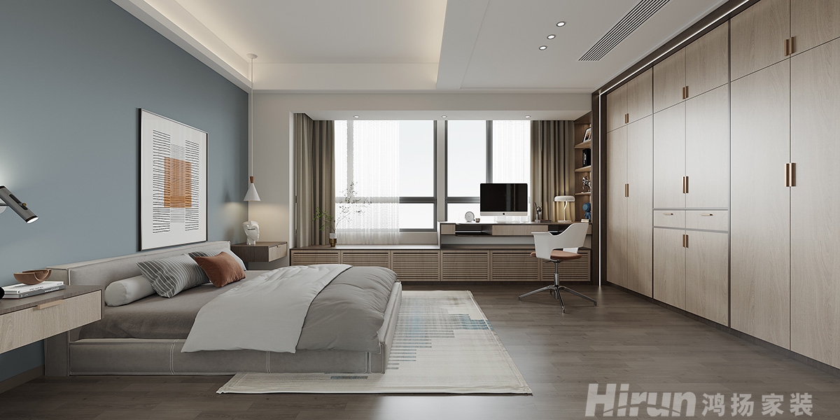 愉景新城140㎡北歐之光三居室 裝修案例效果圖-2
