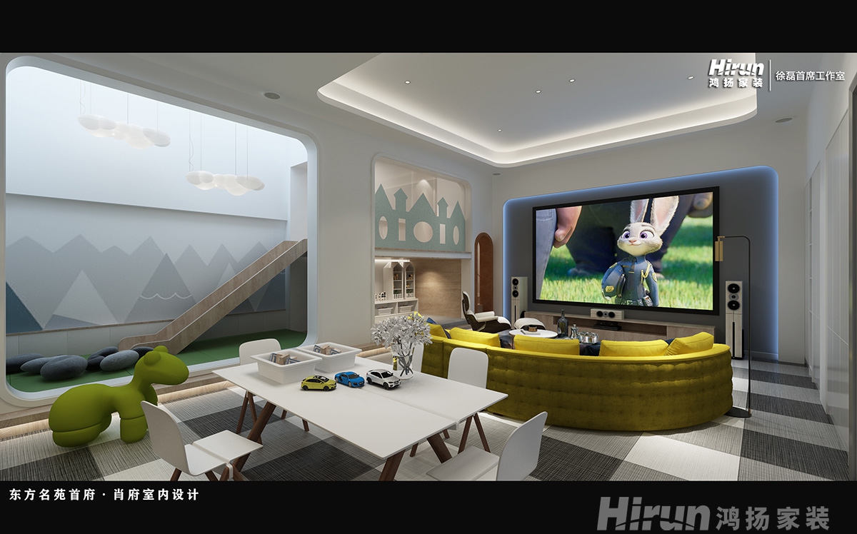 東方名苑首府400㎡新裝飾主義別墅 裝修案例效果圖-4