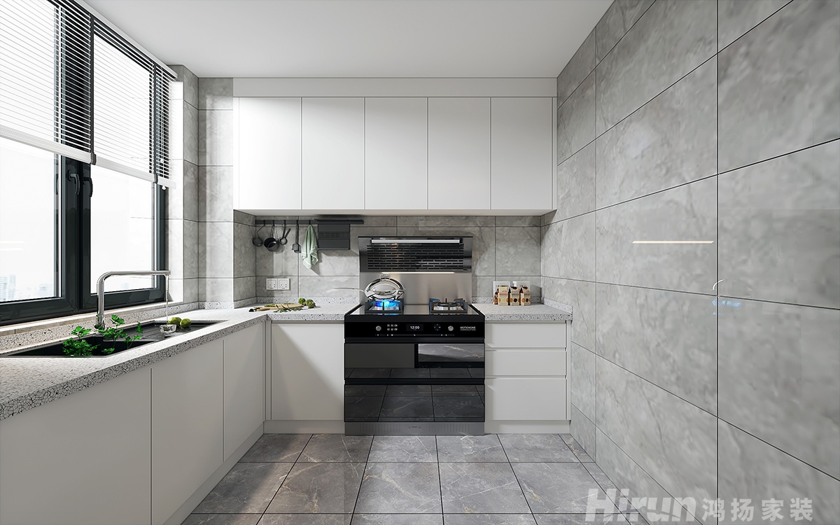 大漢龍城120㎡北歐之光三居室 裝修案例效果圖-1