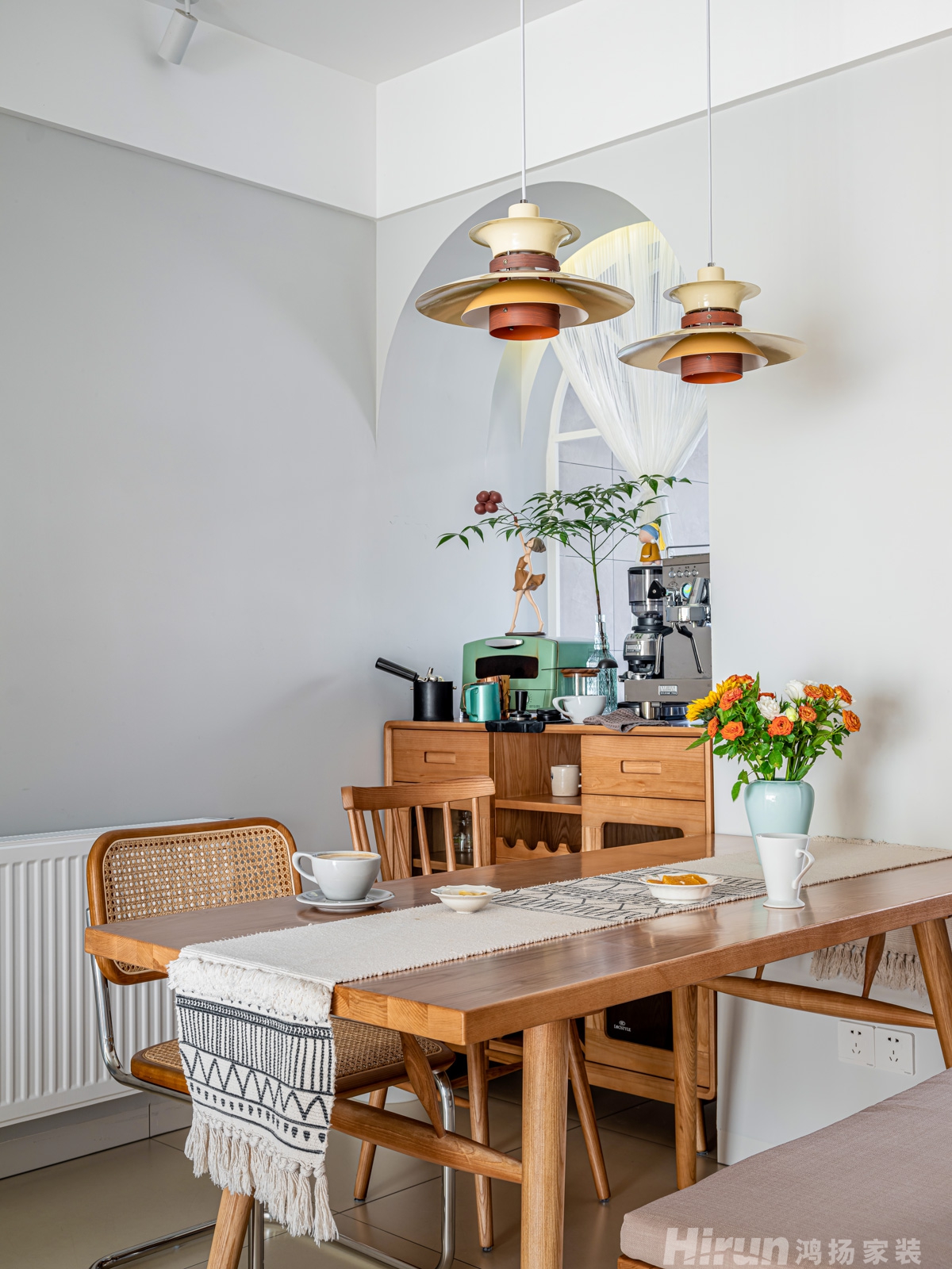 八方小區130㎡北歐之光三居室 裝修案例實景圖-3