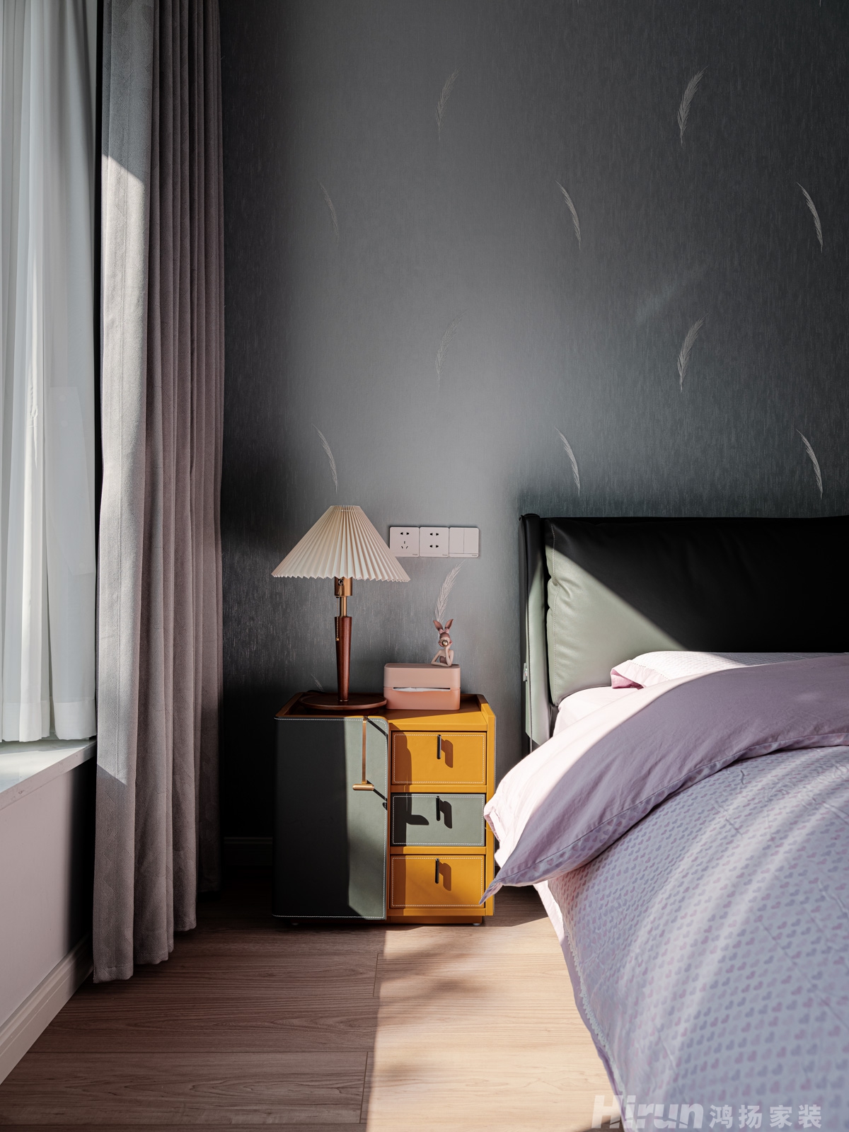 八方小區130㎡北歐之光三居室 裝修案例實景圖-14