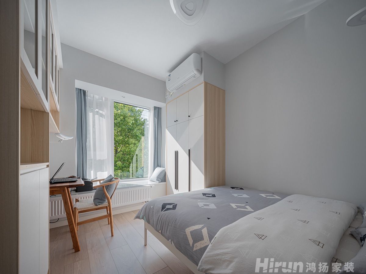 八方小區130㎡北歐之光三居室 裝修案例實景圖-21
