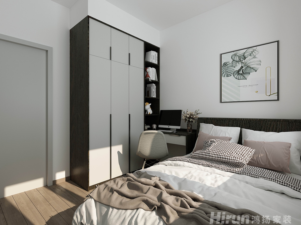 澳海紫東府121㎡雅致現代三居室 裝修案例效果圖-6