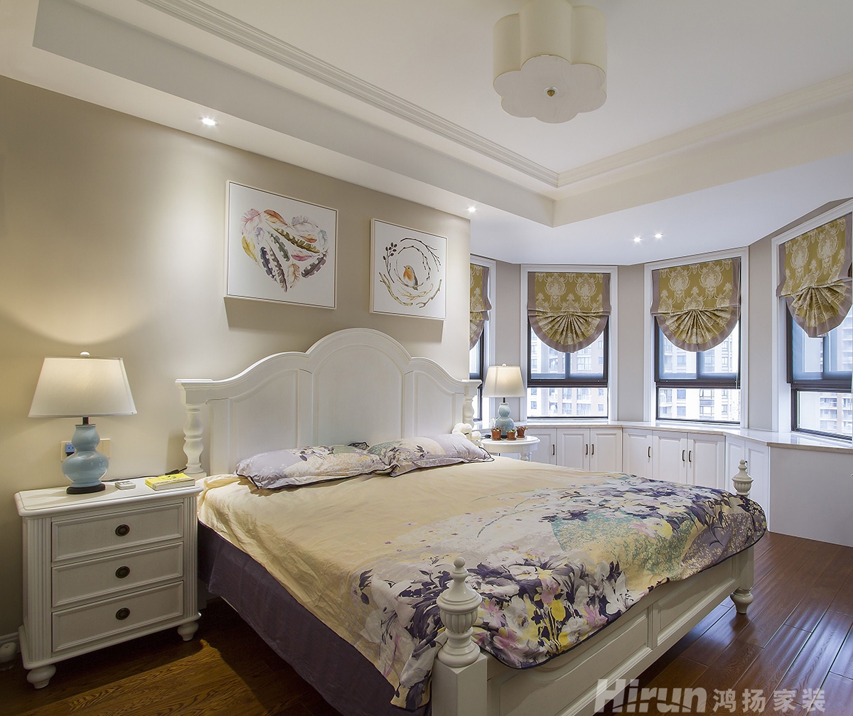 興華御水瀾灣130㎡輕歐簡美三居室 裝修案例實景圖-1