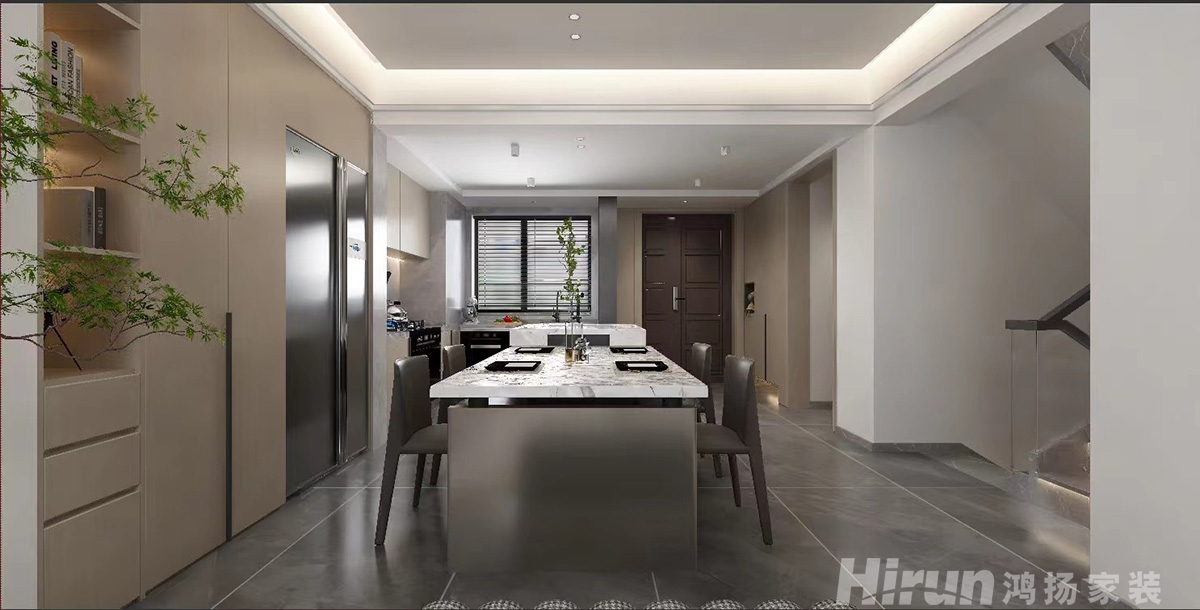 碧桂園黃金時代220㎡北歐之光復(fù)式 裝修案例效果圖-4