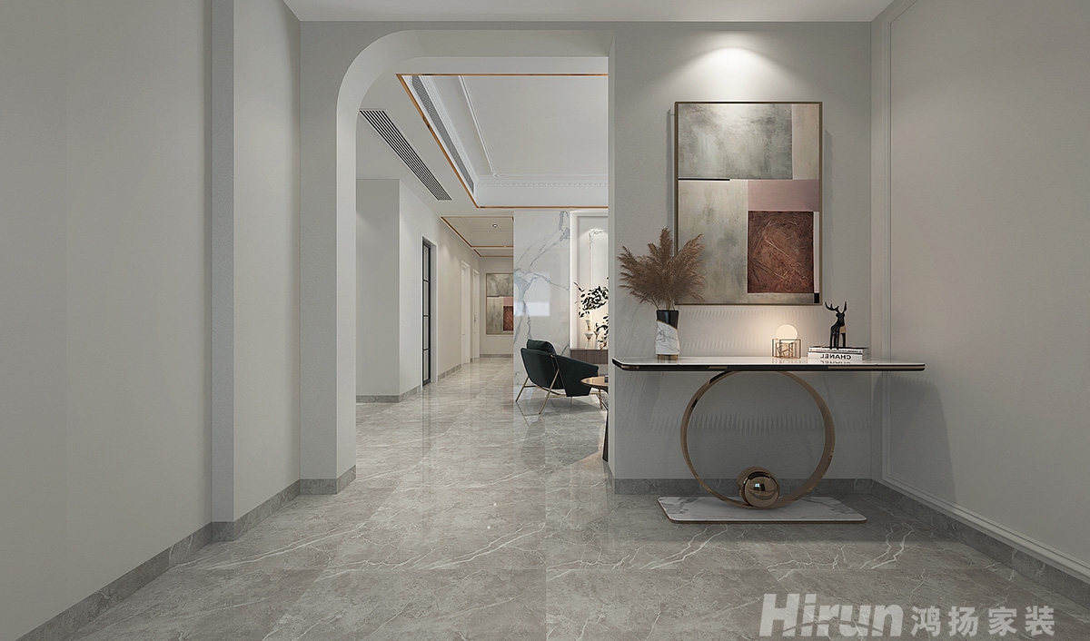 旭日丹城160㎡新裝飾主義四居室 裝修案例效果圖-5