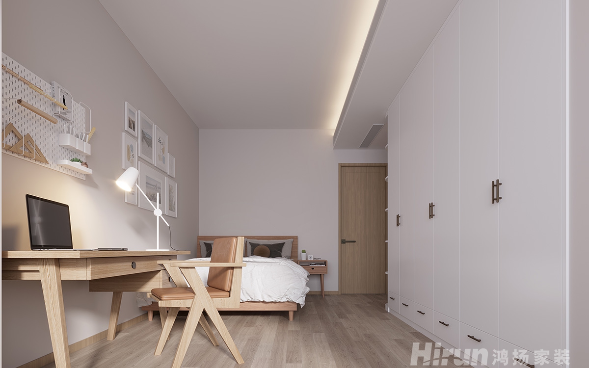 翼天中梁首府壹號180㎡北歐之光復式 裝修案例效果圖-8