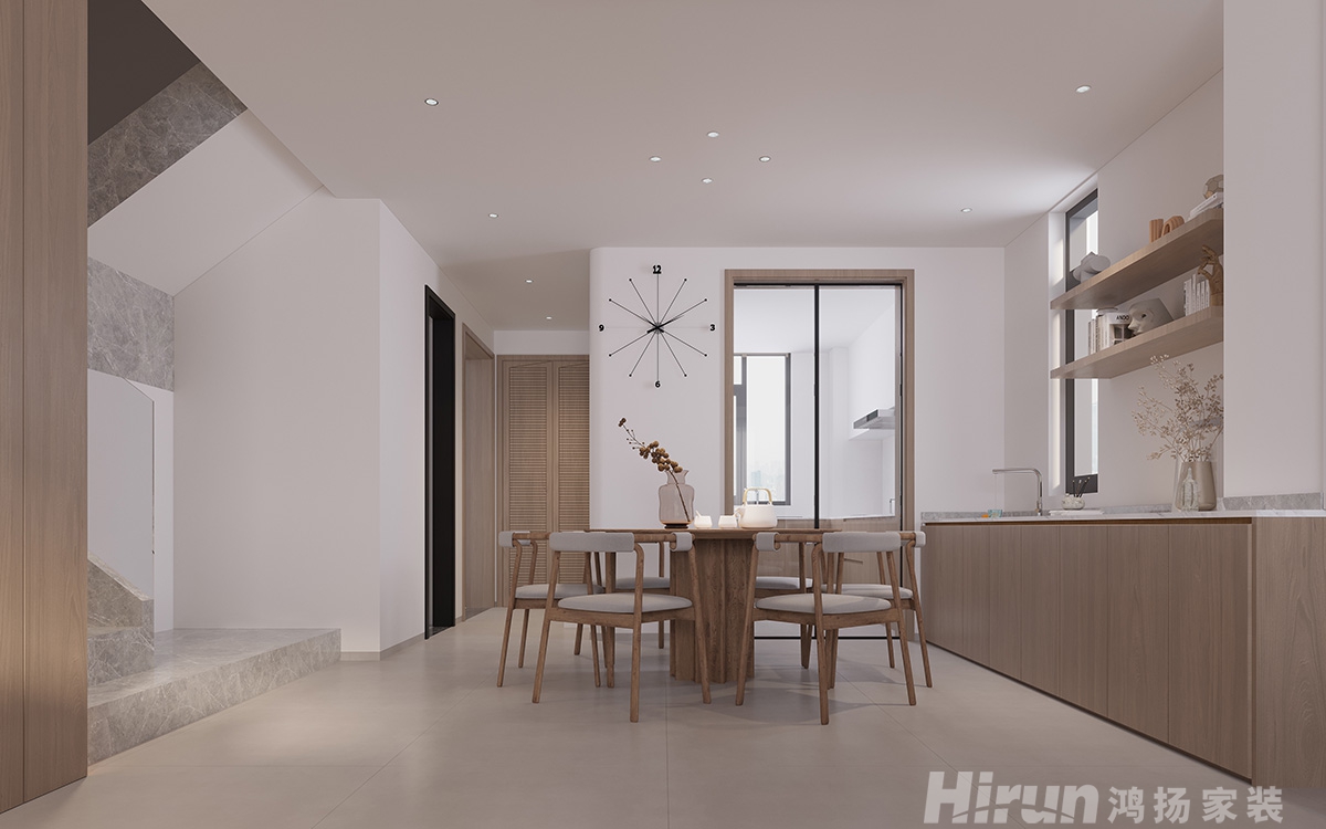翼天中梁首府壹號180㎡北歐之光復式 裝修案例效果圖-3