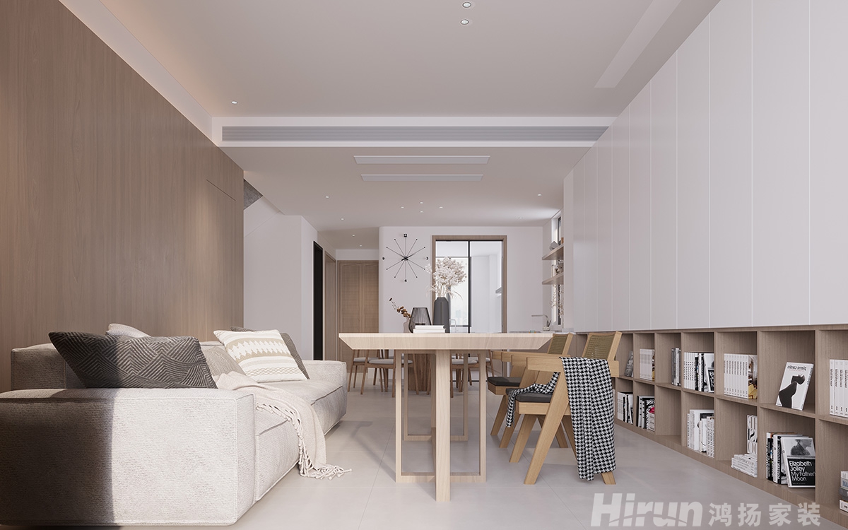 翼天中梁首府壹號180㎡北歐之光復式 裝修案例效果圖-2