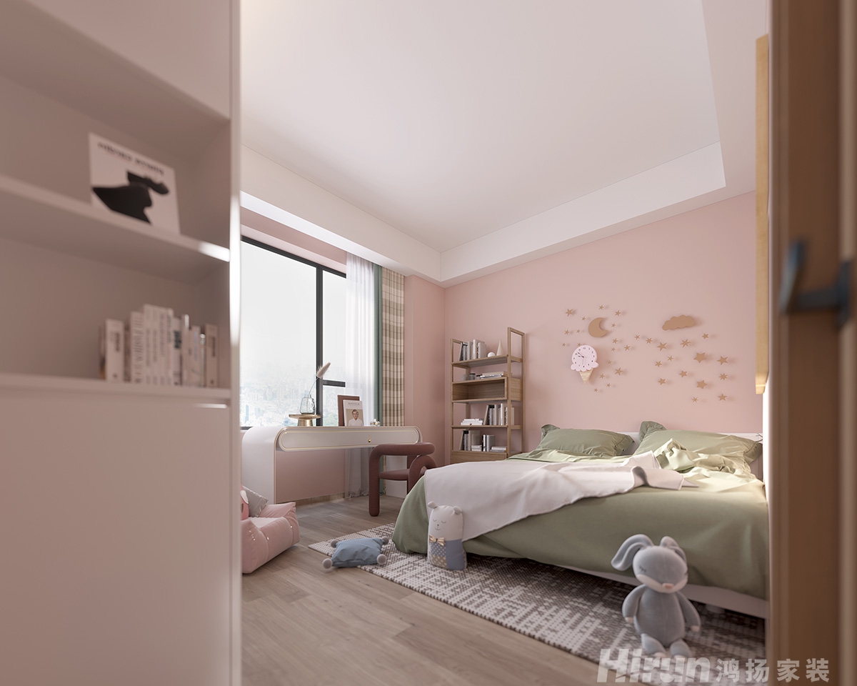 翼天中梁首府壹號180㎡北歐之光復式 裝修案例效果圖-9