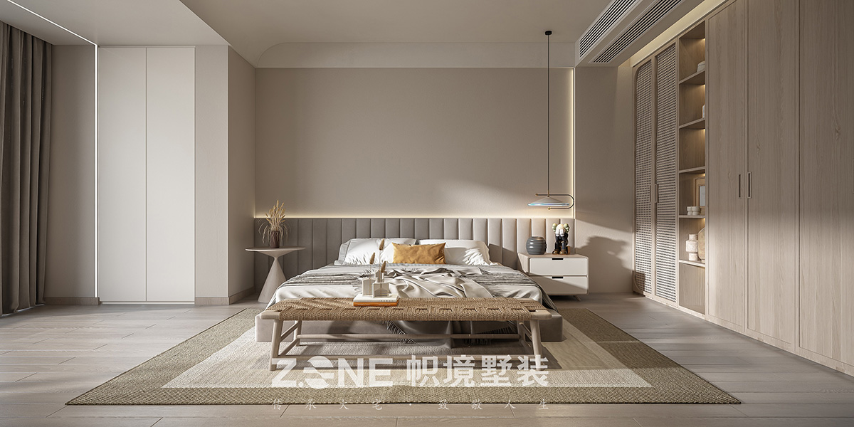 中信城開東宸上品155㎡極簡詫寂復式 裝修案例效果圖-9