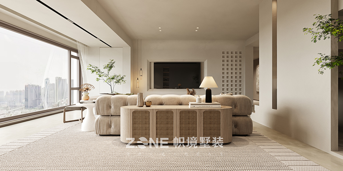 中信城開東宸上品155㎡極簡詫寂復式 裝修案例效果圖-7