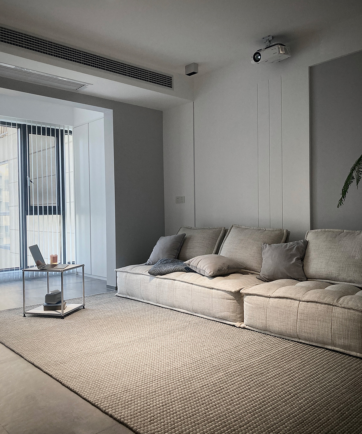 華潤桃園里130㎡極簡詫寂三居室 裝修案例實景圖-6