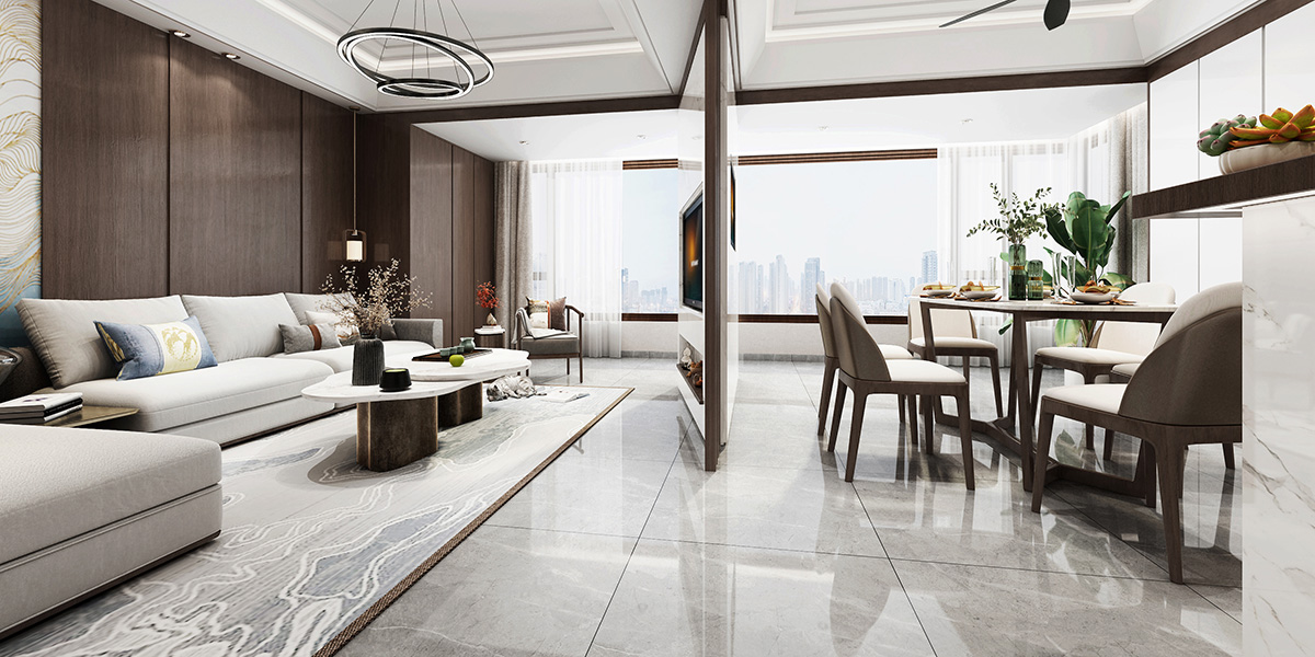 當(dāng)代上品灣300㎡復(fù)合寫意疊墅 裝修案例效果圖-4