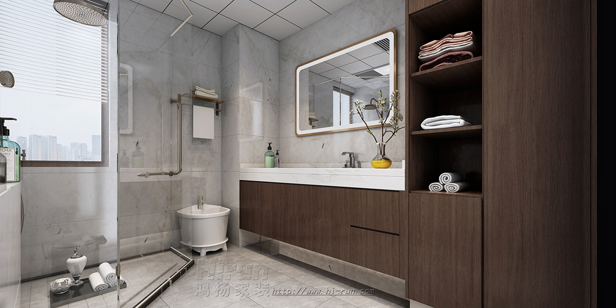 當(dāng)代上品灣300㎡復(fù)合寫意疊墅 裝修案例效果圖-17