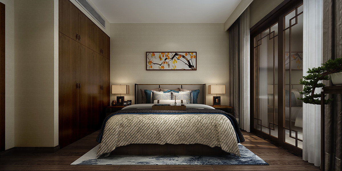 華晨山水州城150㎡復合寫意四居室 裝修案例效果圖-7